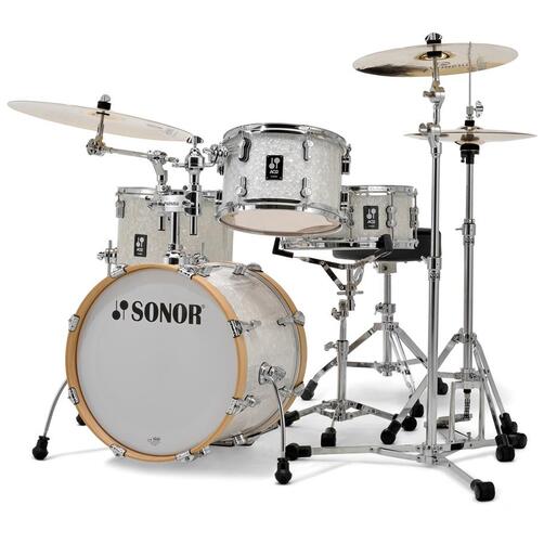 SONOR AQ2 BOP SET 4-PIECE 18" Jazz shells in White Pearl